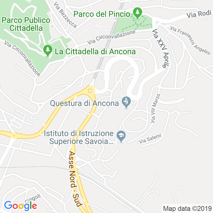 CAP di Via Marcello Marini a Ancona