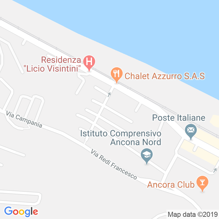 CAP di Via Alfredo Cartocci Bartolomei a Ancona