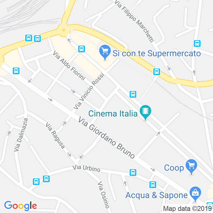 CAP di Via Generale Raffaele Pergolesi a Ancona