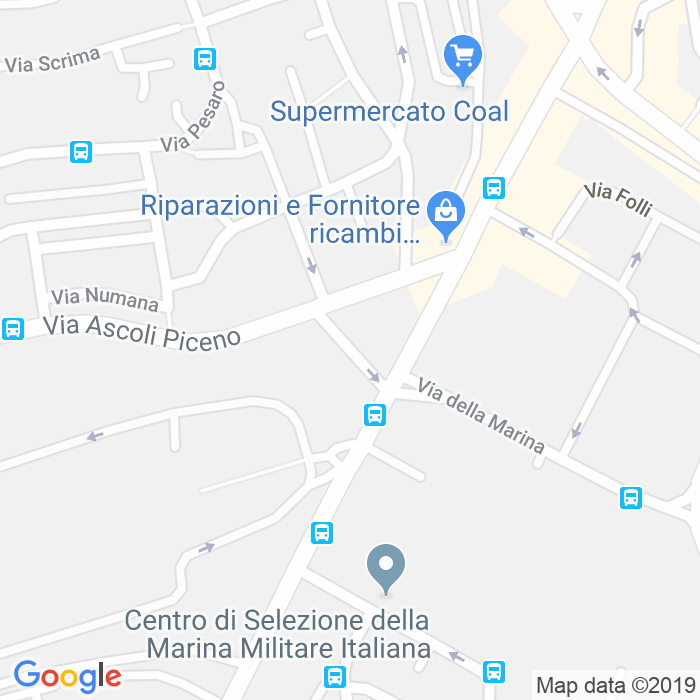 CAP di Via Giovanni Mingazzini a Ancona