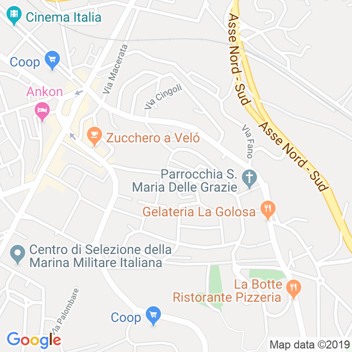 CAP di Via Mario Torresi a Ancona