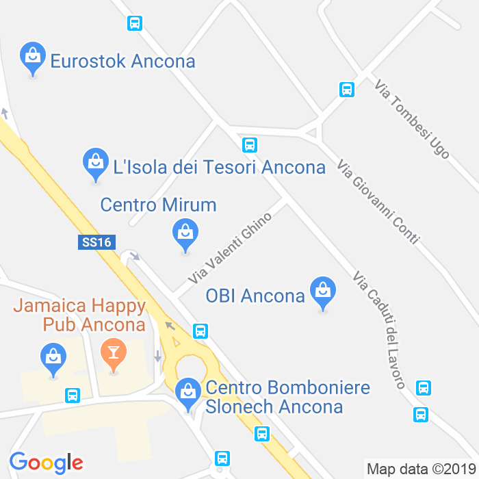 CAP di Via Ghino Valenti a Ancona