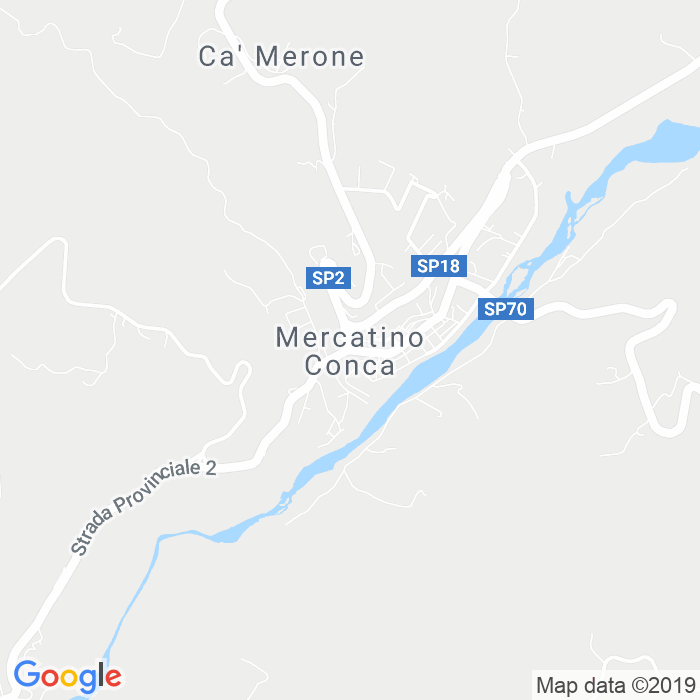CAP di Mercatino Conca in Pesaro E Urbino