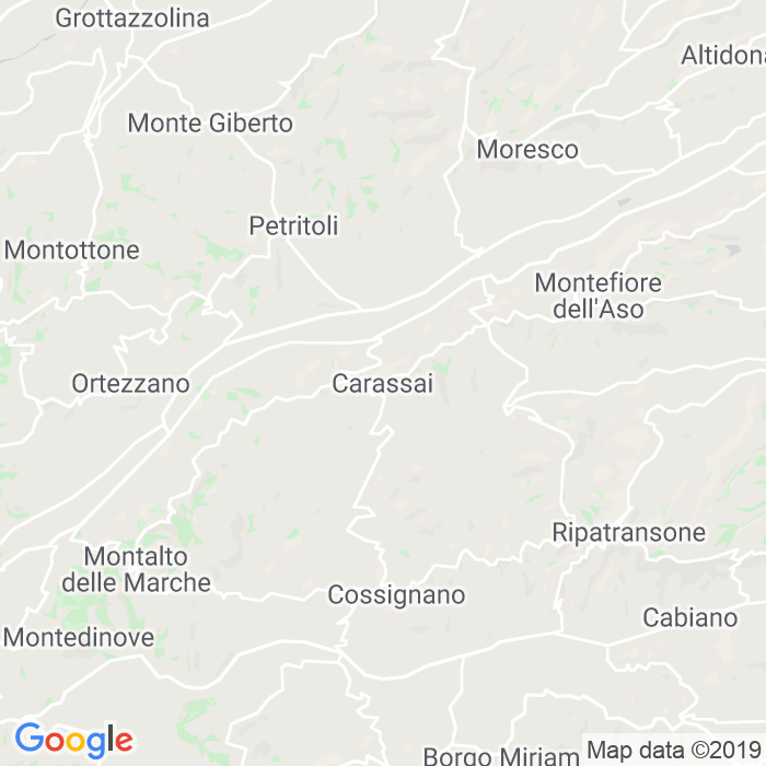 CAP di Carassai in Ascoli Piceno