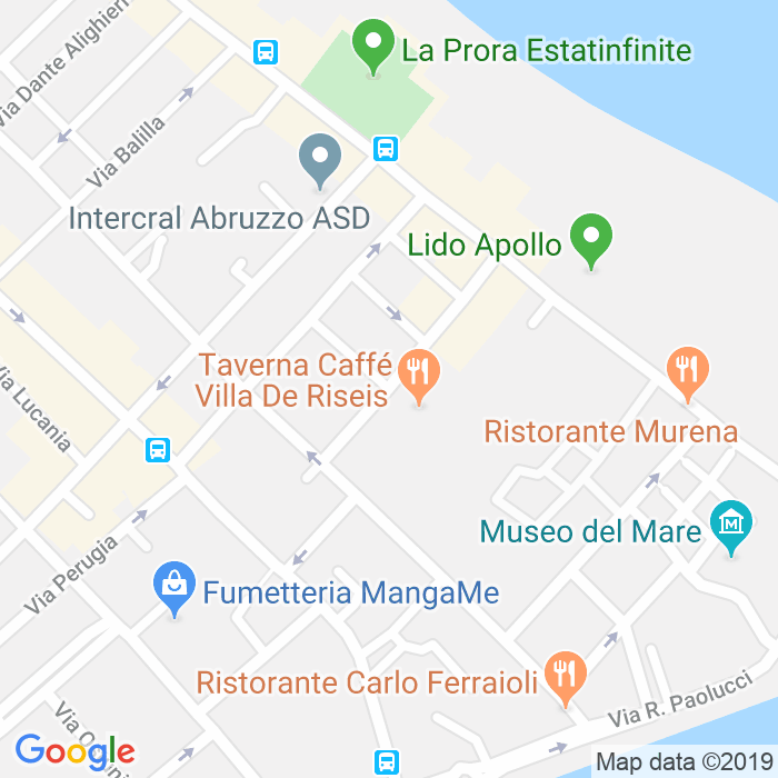 CAP di Via Giacomo Leopardi a Pescara