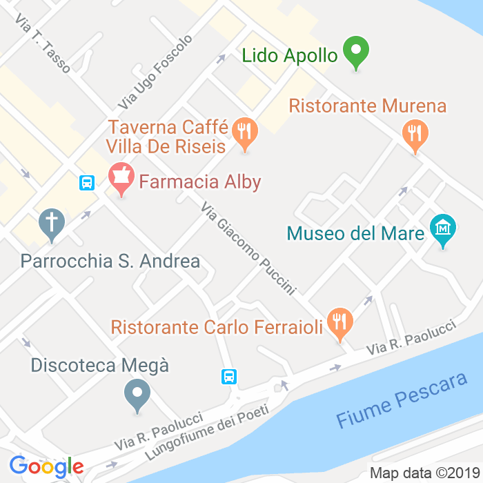 CAP di Via Giacomo Puccini a Pescara