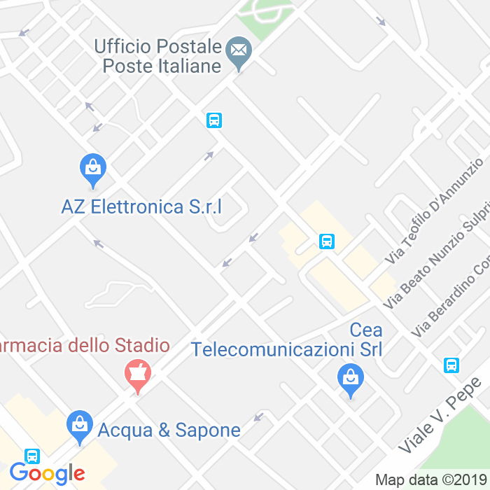 CAP di Piazza Salvo D'Acquisto a Pescara