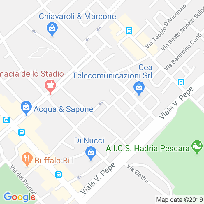 CAP di Piazza San Camillo De Lellis a Pescara