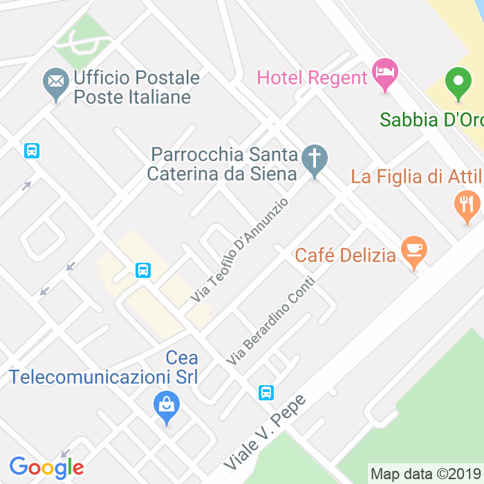 CAP di Via Teofilo D'Annunzio a Pescara