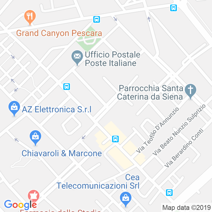 CAP di Via Vincenzo Cerulli a Pescara