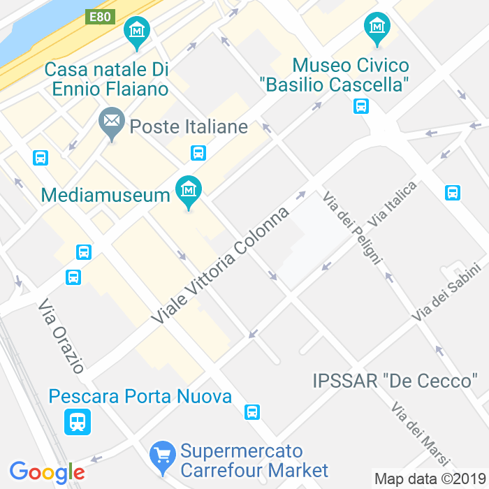 CAP di Piazzale Vittoria Colonna a Pescara