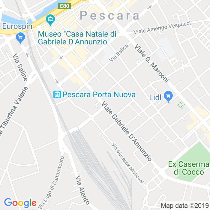 CAP di Viale Gabriele D'Annunzio a Pescara