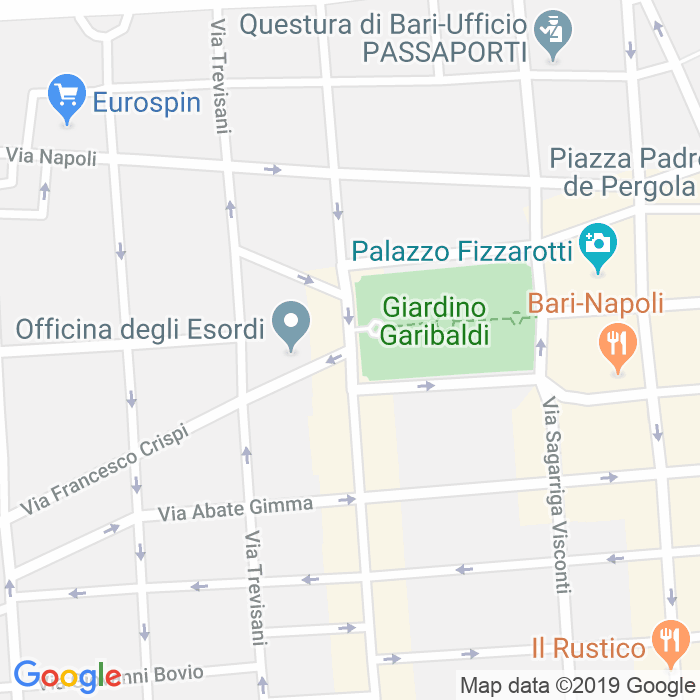 CAP di Piazza Giuseppe Garibaldi a Bari