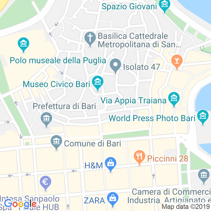 CAP di Via Filippo Corridoni a Bari