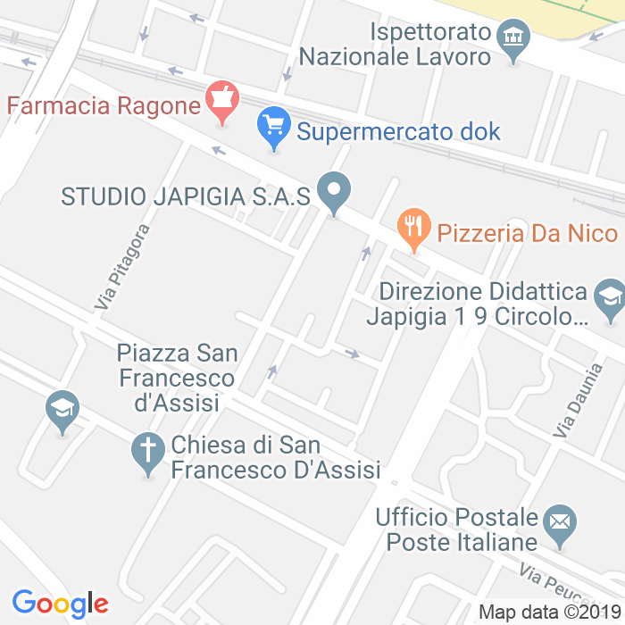 CAP di Via Jacopo Calo'Carducci a Bari
