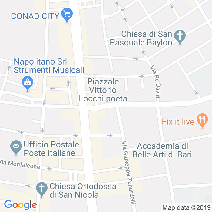 CAP di Piazzale Vittorio Locchi a Bari