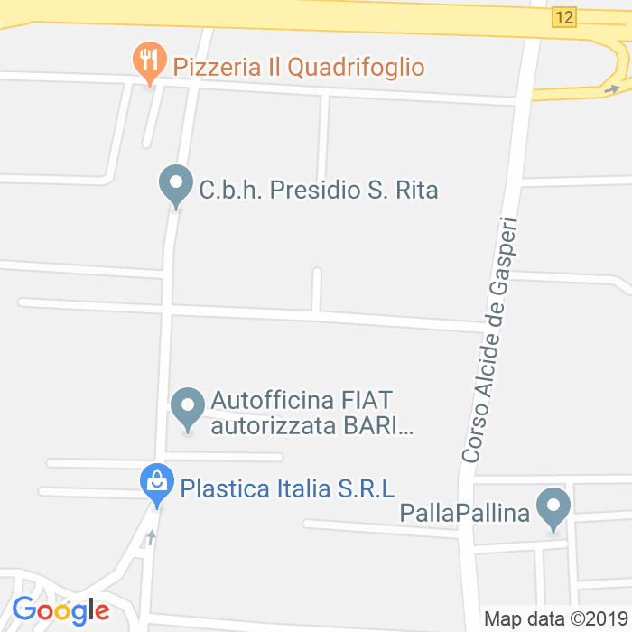 CAP di Via Caduti Strage Di Bologna a Bari
