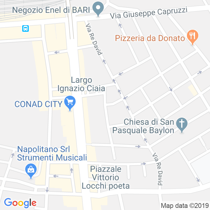 CAP di Via Francesco Muciaccia a Bari
