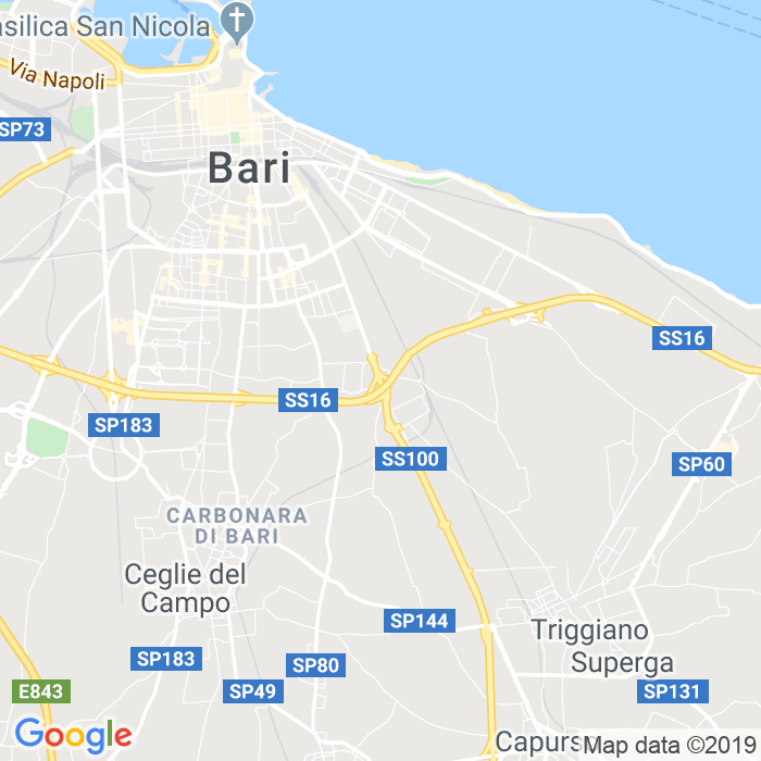 CAP di Via Giovanni Amendola a Bari