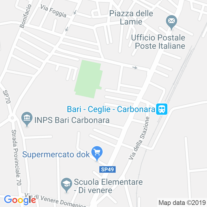 CAP di Via Antonio Rosmini a Bari