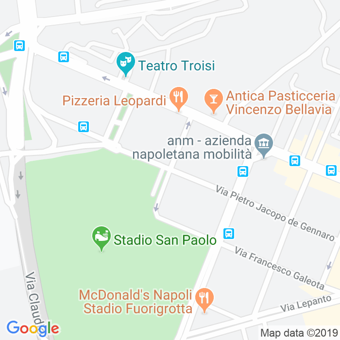 CAP di Via Luigi Tansillo a Napoli