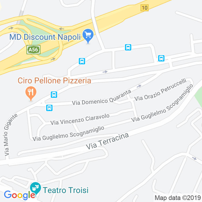 CAP di Via Domenico Quaranta a Napoli
