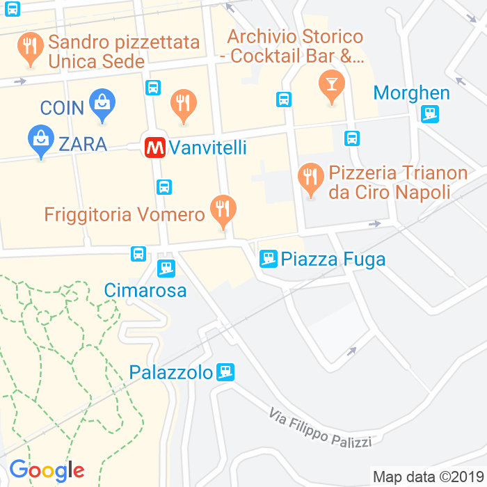 CAP di Piazza Ferdinando Fuga a Napoli