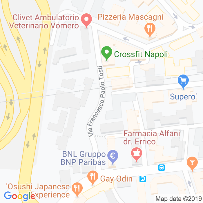 CAP di Via Francesco Paolo Tosti a Napoli