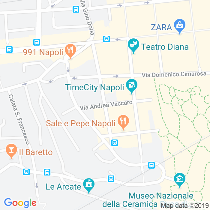 CAP di Via Mattia Preti a Napoli