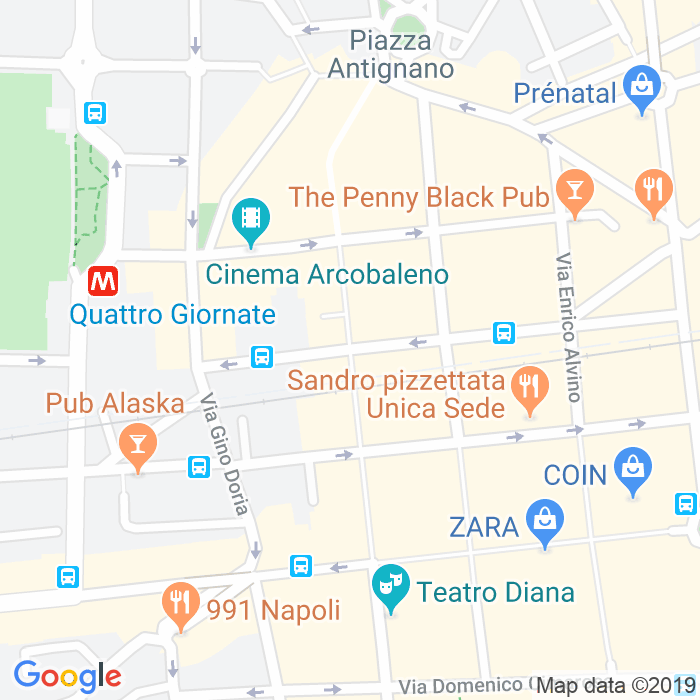 CAP di Via Antonio Pitloo a Napoli