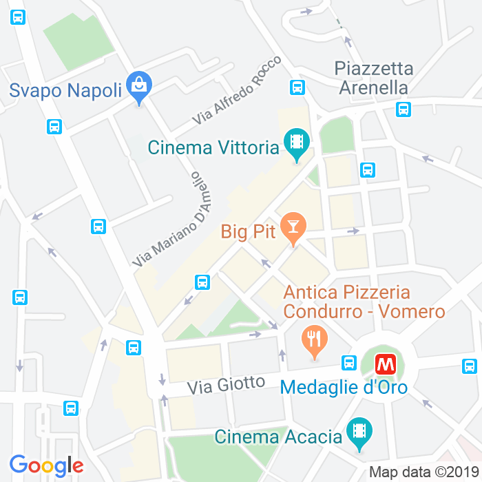CAP di Via Maurizio De Vito Piscicelli a Napoli