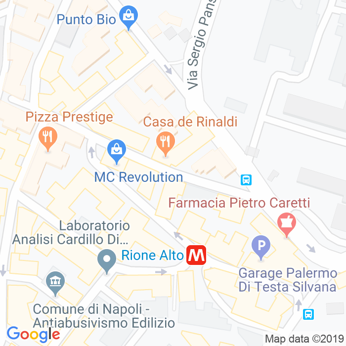 CAP di Via Antonio E Luigi Sementini a Napoli