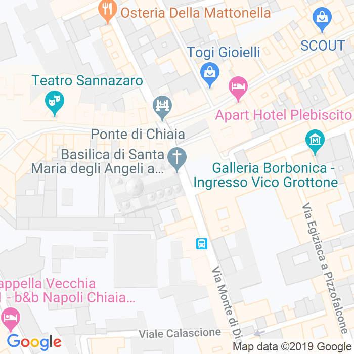 CAP di Piazza Santa Maria Degli Angeli A Pizzofalcone a Napoli
