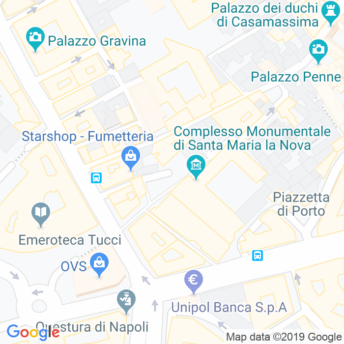 CAP di Piazza Santa Maria La Nova a Napoli