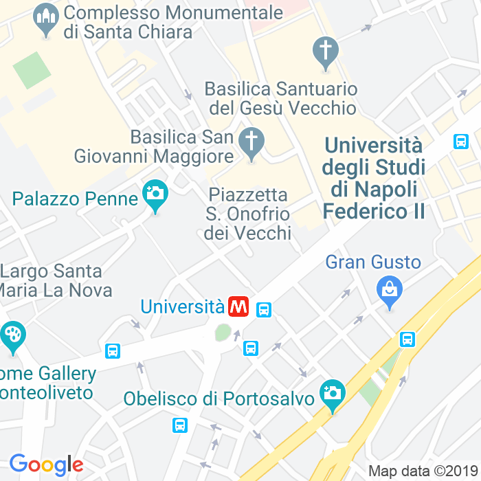 CAP di Piazzetta Sant'Onofrio Dei Vecchi a Napoli