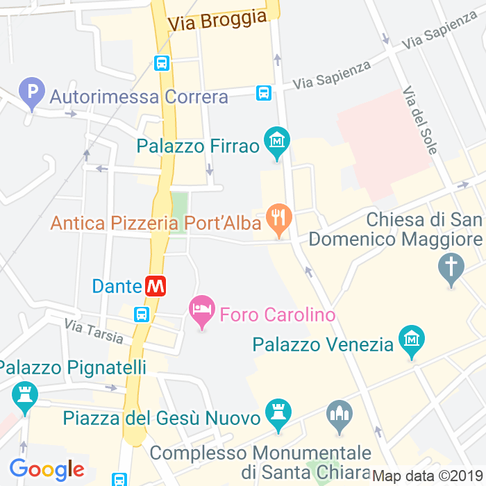 CAP di Via Port'Alba a Napoli