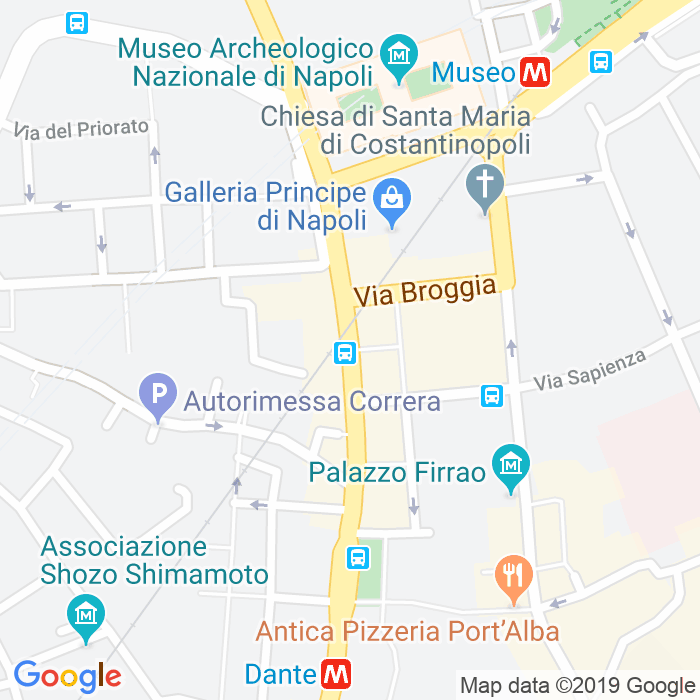 CAP di Via Enrico Pessina a Napoli