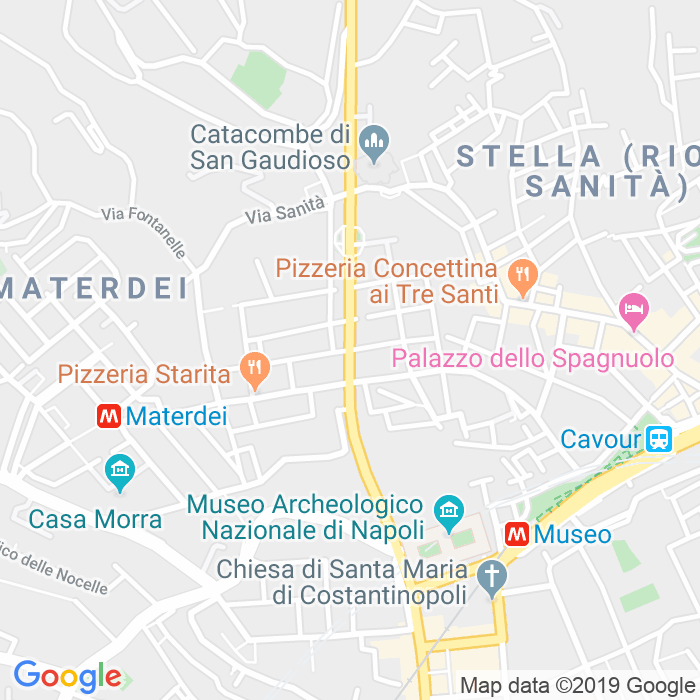 CAP di Via Santa Teresa Degli Scalzi a Napoli