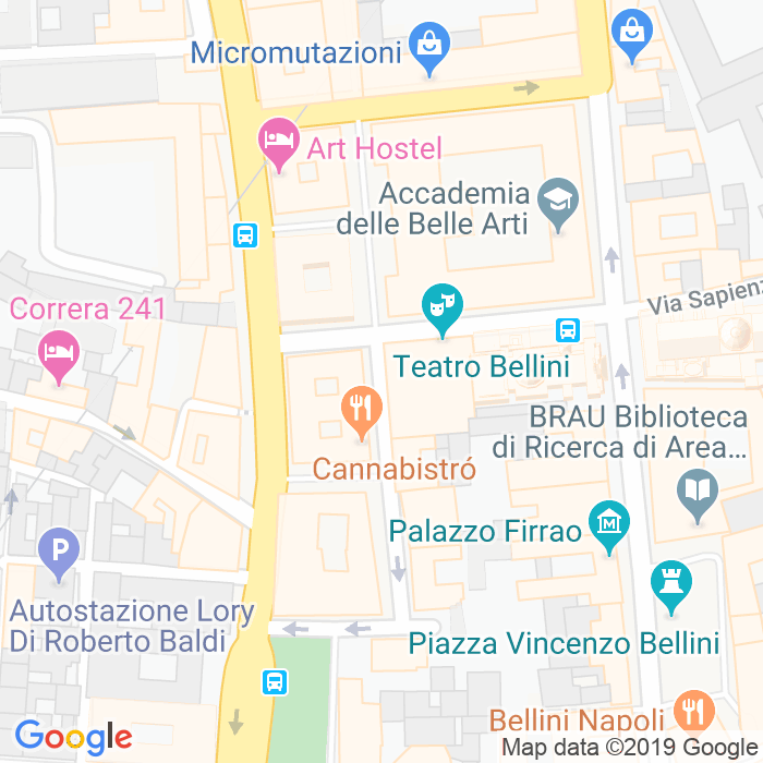 CAP di Via Vincenzo Bellini a Napoli
