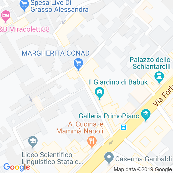 CAP di Via Giuseppe Piazzi a Napoli