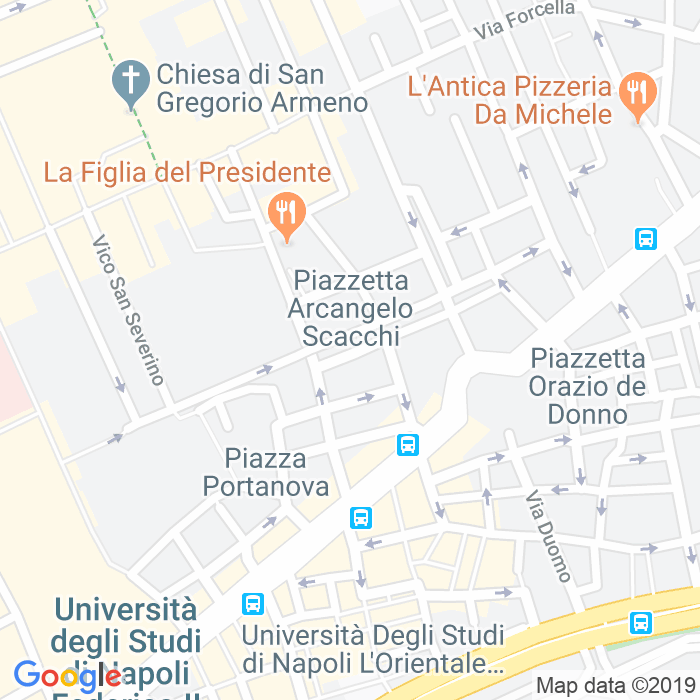 CAP di Piazzetta Arcangelo Scacchi a Napoli