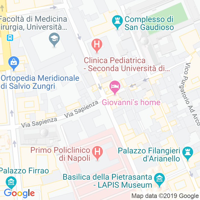 CAP di Via Della Sapienza a Napoli