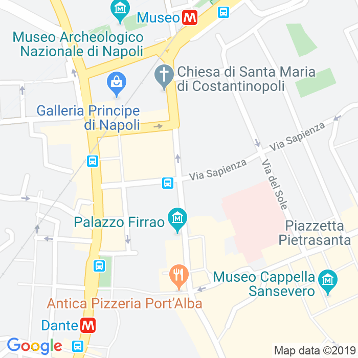 CAP di Via Santa Maria Di Costantinopoli a Napoli