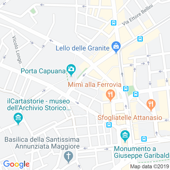 CAP di Via Giuseppe Leonardi Albanese a Napoli