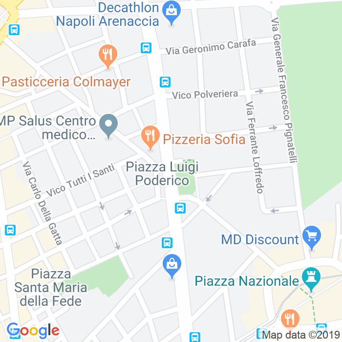 CAP di Piazza Luigi Poderico a Napoli