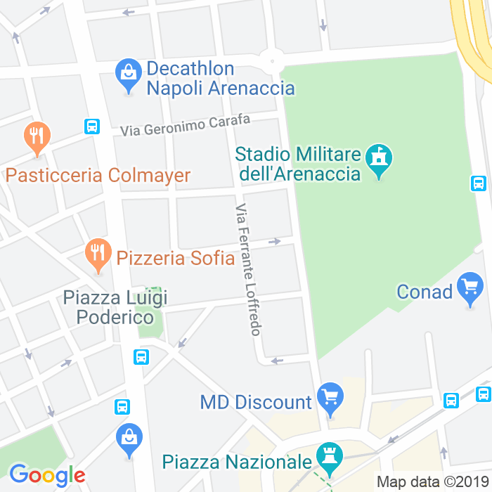 CAP di Via Ferrante Loffredo a Napoli