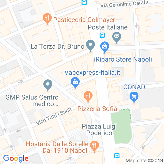 CAP di Via Francesco Toraldo a Napoli