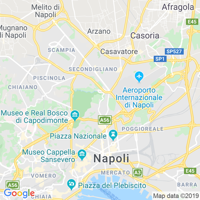 CAP di Via Gabriele Manthone a Napoli