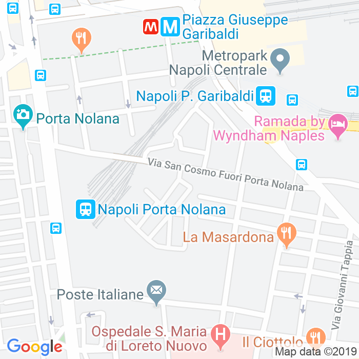 CAP di Via Giuseppe Moscati a Napoli