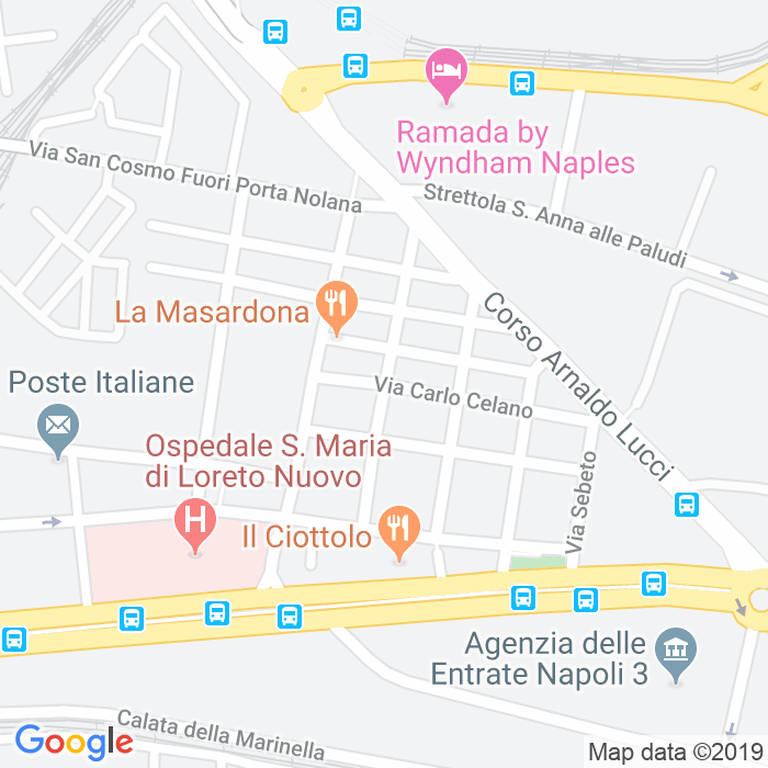 CAP di Via Michelangelo Ciccone a Napoli